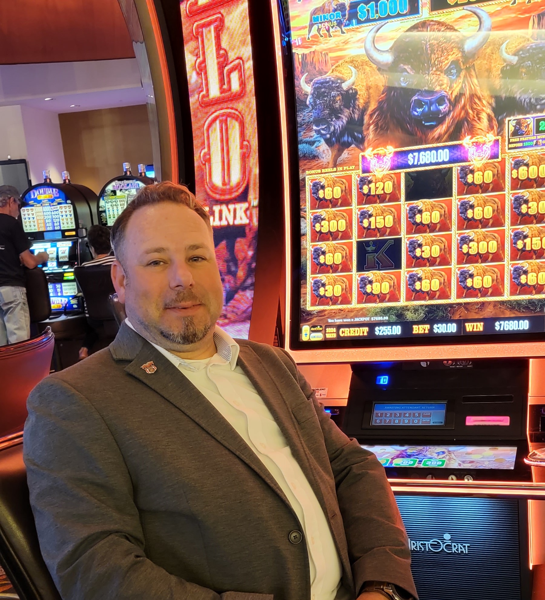 Brian won $7,680
