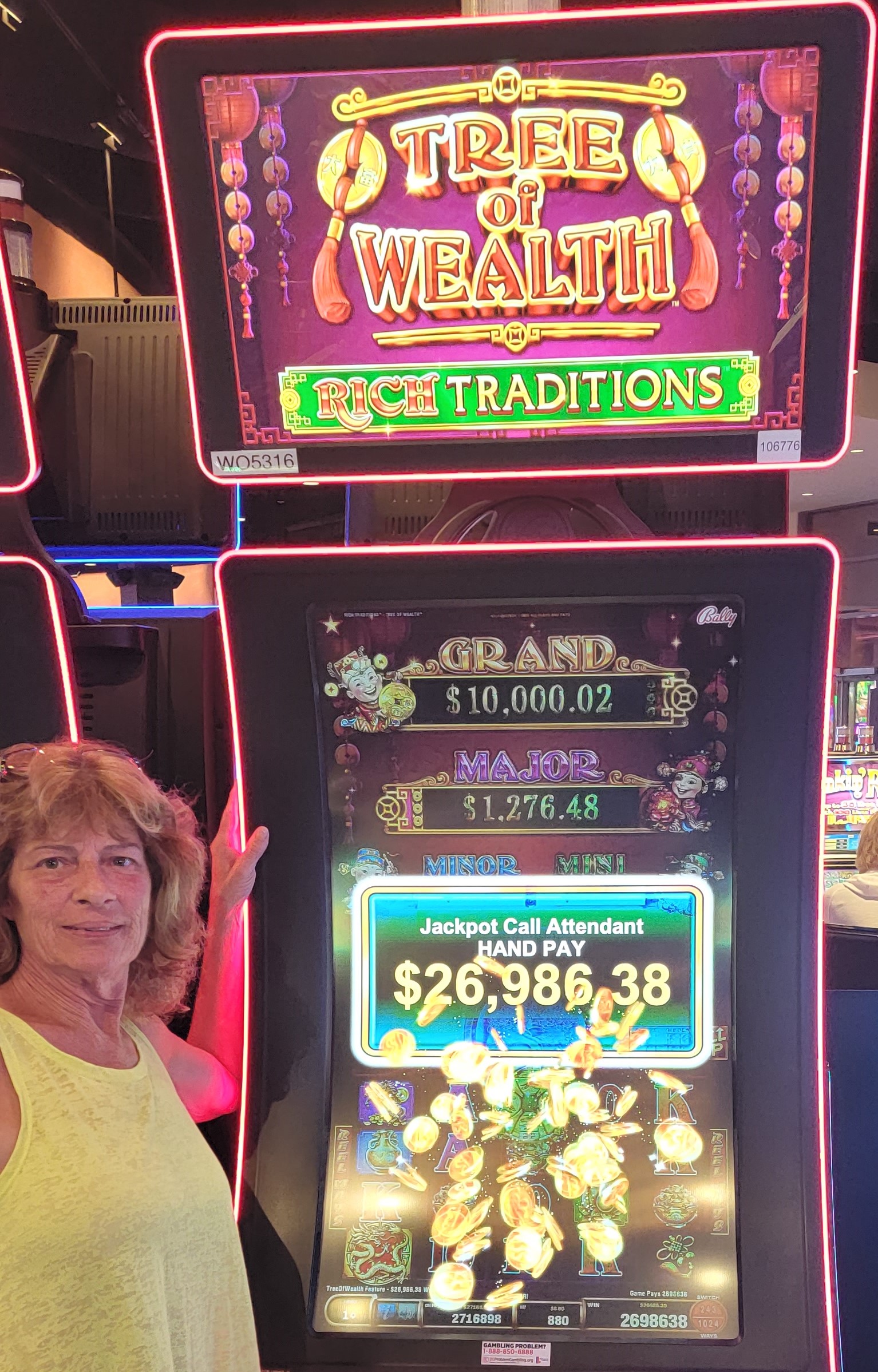 Penny won $26,986