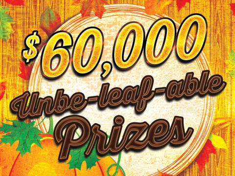 $60,000 Unbeleafable Prizes