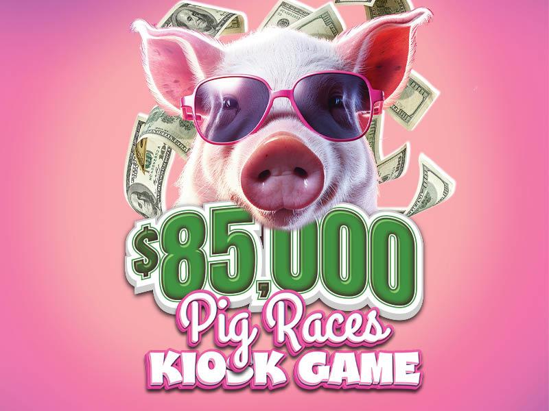 Pig Races Kiosk Game & Drawing